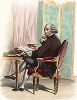Кретьен Гийом де Ламуаньон де Мальзерб (1721-1794) - французский государственный деятель и один из адвокатов в суде над Людовиком XVI. Лист из серии Le Plutarque francais..., Париж, 1844-47 гг. 