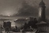 Константинополь (Стамбул). Башня Галаты. The Beauties of the Bosphorus, by miss Pardoe. Лондон, 1839