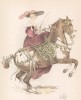 Конная прогулка маркизы Ньюкастл (из "Иллюстрированной истории верховой езды", изданной в Париже в 1891 году)