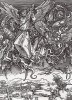 Апокалипсис Дюрера. Сражение архангела Михаила с драконом (небесное воинство)