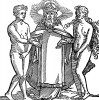 Брак Адама и Евы. Зебальд Бехам для Johann Schwarzenberg / Beschworung der Schlange. Издал Hans Herrgott, Нюрнберг, 1525