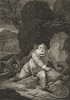 Иллюстрация к исторической хронике Шекспира "Генрих IV, часть 1", акт V, сцена IV: Трусливое бегство сэра Джона Фальстафа. Boydell's Graphic Illustrations of the Dramatic works of Shakspeare, Лондон, 1803.