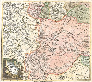 Московская губерния с лежащими вокруг местами. Atlas Russicus mappa una generali ... Petropolitanae, Санкт-Петербург, 1745.  