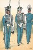Шведские гусары в униформе образца 1814-20 гг. Svenska arméns munderingar 1680-1905. Стокгольм, 1911