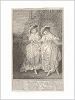 Копия «Иллюстрация к комедии Шекспира "Виндзорские проказницы", акт II, сцена I: Миссис Форд и миссис Пейдж сравнивают письма, полученные от Фальстафа. Boydell's Graphic Illustrations of the Dramatic works of Shakspeare, Лондон, 1803.»