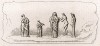 Жертвоприношение богу Приапу. Мраморный барельеф (высота 11 дюймов, длина 2 фута) отображает один из жестоких языческих обрядов – дефлорацию девушки, вышедшей замуж, с помощью статуи Приапа. Церемония проходила без участия мужчин.