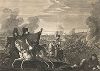 Разбитие Наполеона при переправе через Березину 16 и 17 ноября 1812 года. Лист из серии «Коллекция двенадцати гравированных картин, представляющих следствие достопамятнейших побед, одержанных над неприятелем в 1812 году». 