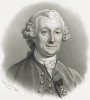 Пер Вильгельм Варгентин (11 сентября 1717 – 13 декабря 1783), астроном и демограф, секретарь Королевской академии наук с 1749 года. Galleri af Utmarkta Svenska larde Mitterhetsidkare orh Konstnarer. Стокгольм, 1842