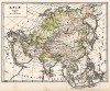 Физическая карта Азии. Новый учебный географический атлас для полного гимназического курса, состоящий из 38 карт. Санкт-Петербург, 1907