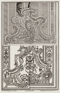 Орнаменты для интерьера в стиле pококо. Johann Jacob Schueblers Beylag zur Ersten Ausgab seines vorhabenden Wercks. Нюрнберг, 1730
