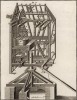 Ветряная мельница. Перспективный вид мельницы. (Ивердонская энциклопедия. Том I. Швейцария, 1775 год)