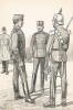 Шведские кавалеристы в униформе образца 1879-95 гг. Svenska arméns munderingar 1680-1905. Стокгольм, 1911