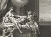 Даная и Юпитер кисти Антонио да Корреджо. Лист из знаменитого издания Galérie du Palais Royal..., Париж, 1786