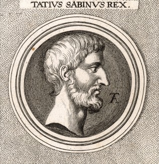 Царь сабинян Тит Таций, соправитель Ромула.