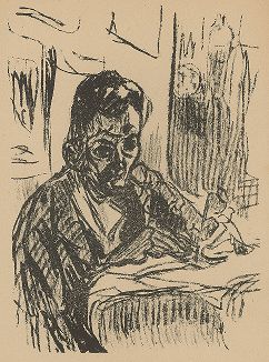 Автопортрет Курта Бадта из издания Junge Berliner Kunst, Берлин, 1919 год. 