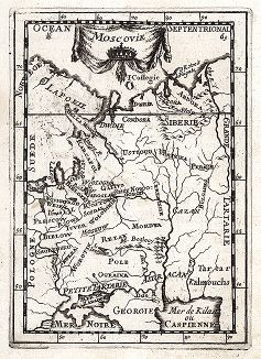 Московия. Moscovie. Лист XXVI из Description de l'univers Алена Малле. Париж, 1683 год