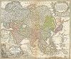 Новейшая карта Азии авторства Иоганна Баптиста Гомманна. Asiae Recentissima Delineatio, qua Status et Imperia Totius Orientis una cum Orientalibus Indiis. Нюренберг, 1716. 