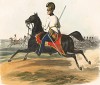 Офицер австрийских конных егерей в 1830-е гг. (из K. K. Oesterreichische Armée nach der neuen Adjustirung in VI. abtheil. III te. Abtheil. Cavallerie. Лист 8. Вена. 1837 год)