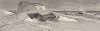 Песчаные дюны на берегу океана, Лонг-Айленд, штат Нью-Йорк. Лист из издания "Picturesque America", т.I, Нью-Йорк, 1872.