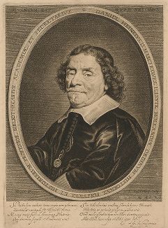 Портрет поэта и ученого Даниеля Хейнсиуса (1580-1655) работы Йонаса Сюйдерхуфа.