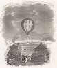 Торжественный полет на воздушном шаре при скоплении ликующей публики. Гравюра начала XIX века. 