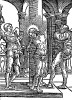 Бичевание Иисуса. Из Benedictus Chelidonius / Passio Effigiata. Монограммист N.H. Кёльн, 1526