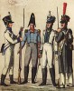Парадная форма армии княжества Гессен-Кассель в 1811 году (из популярной в нацистской Германии работы Мартина Лезиуса Das Ehrenkleid des Soldaten... Берлин. 1936 год)
