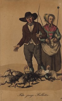 Гамбургские уличные торговцы 1810-х гг. Торговцы птицей. "Жирные индейки!"