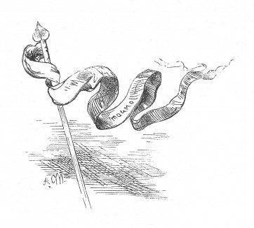 Инициал (буквица) F, предваряющий предисловие к книге Франца Кюглера "История Фридриха Великого". Рисовал Адольф Менцель. Лейпциг, 1842
