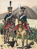 1813-14 г. Стрелок и кавалерист полка легкой кавалерии армии королевства Бавария. Коллекция Роберта фон Арнольди. Германия, 1911-29
