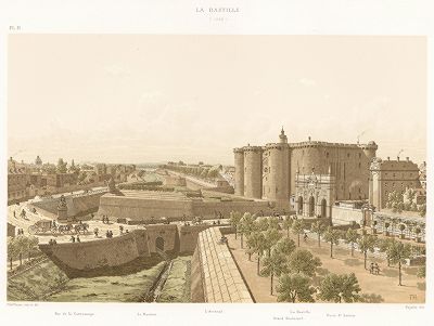 Бастилия в 1740 году. Paris à travers les âges..., Париж, 1885. 