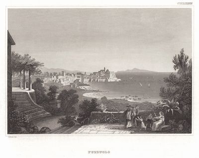 Поццуоли и Неаполитанский залив. Meyer's Universum..., Хильдбургхаузен, 1844 год.