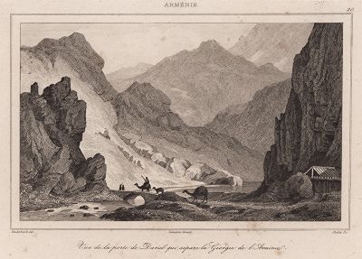 Вид на Дарьяльское ущелье (лист 20)