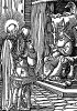 Иисус перед первосвященником Анной. Из Benedictus Chelidonius / Passio Effigiata. Монограммист N.H. Кёльн, 1526