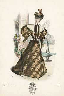 Французская мода из журнала La Mode de Style, выпуск № 3, 1896 год.