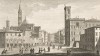 Городская тюрьма во Флоренции (копия 1800-х гг. знаменитой гравюры Джузеппе Дзокки из серии Scelta di 24 Vedute delle principali Contrade, Piazze, Chiese e Palazzi della Citta di Firenze)