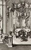 Французский письменный стол в будуаре знатной дамы эпохи pококо. Johann Jacob Schueblers Beylag zur Ersten Ausgab seines vorhabenden Wercks. Нюрнберг, 1730