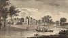 Катание на лодках близ дворца Эшер в графстве Суррей (Англия) (из A New Display Of The Beauties Of England... Лондон. 1776 год. Том 1. Лист 92)