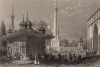 Константинополь (Стамбул). Фонтан на площади перед мечетью Айя-София. The Beauties of the Bosphorus, by miss Pardoe. Лондон, 1839