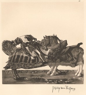 Из Freydal. Des Kaisers Maximilian I. Turniere und Mummereien (Репринт 1882 года. Вена. Лист 42)