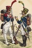 1808 г. Гренадер и фузилер 92-го полка французской линейной пехоты. Коллекция Роберта фон Арнольди. Германия, 1911-28