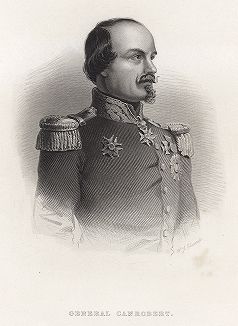 Франсуа Сертен Канробер (1809 - 1895) - французкий маршал и сенатор. Gallery of Historical and Contemporary Portraits… Нью-Йорк, 1876