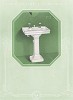Элегантная раковина для ванной комнаты. Иллюстрация из рекламной брошюры компании Lake Shore Lavatories.