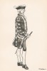 Униформа шведского драгуна образца 1700 г. Svenska arméns munderingar 1680-1905. Стокгольм, 1911