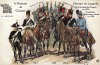 1789-1914 гг. Мундиры и знамена 1-го полка конных егерей французской армии, сформированного в 1676 г. и сражавшегося при Жеммапе, Флерюсе, Ваграме и Бородино. Коллекция Роберта фон Арнольди. Германия, 1911-29