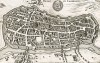 Реймс. Reims en Champagne с высоты птичьего полета. План составил Маттеус Мериан. Франкфурт-на-Майне, 1695