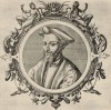Иоганн Батиста Монтана (лист 28 иллюстраций к известной работе Medicorum philosophorumque icones ex bibliotheca Johannis Sambuci, изданной в Антверпене в 1603 году)