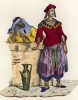 Марокканка, торгующая водой (иллюстрация к L'Africa francese... - хронике французских колониальных захватов в Северной Африке, изданной во Флоренции в 1846 году)