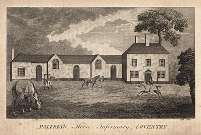 Лечебница для лошадей при ипподроме в Ковентри, основанная ветеринаром Эдвардом Джексоном Палфри. 