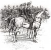 1884 год. Курсанты французской кавалерийской школы (из Types et uniformes. L'armée françáise par Éduard Detaille. Париж. 1889 год)